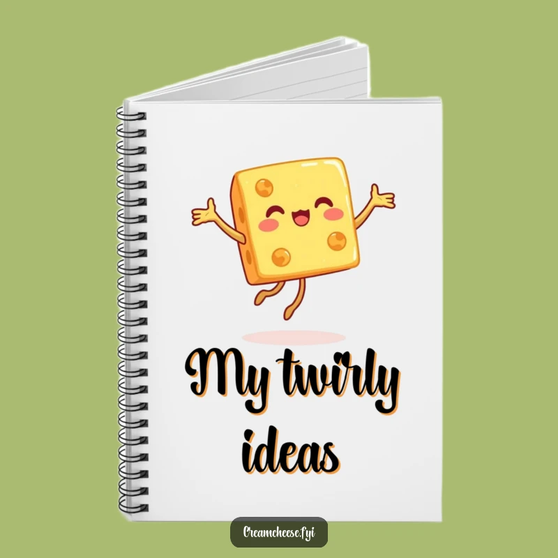 Funny Cheese Cube Notebook: Journal Pirouette Dancer Fun, Perfect Foodie Stationery!