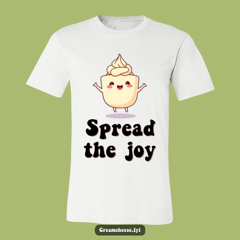 Funny Cream Cheese Wiggle Dance T-Shirt: Happy Tub Shirt, Perfect for Spread Enthusiasts