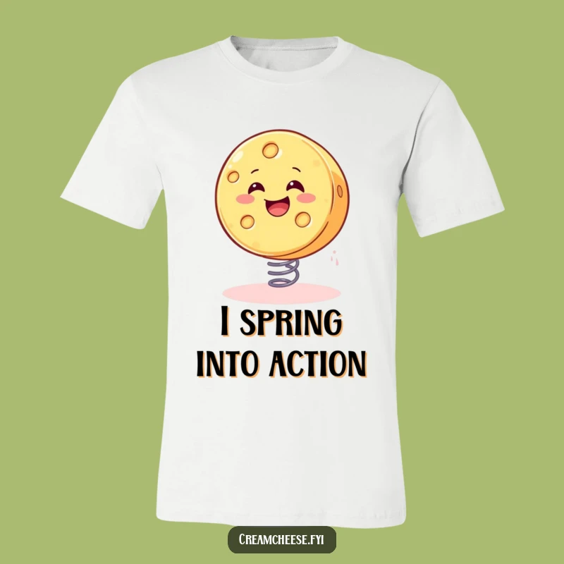 Funny Bouncing Cheese T-Shirt: Silly and Hilarious Tee for Food Fanatics
