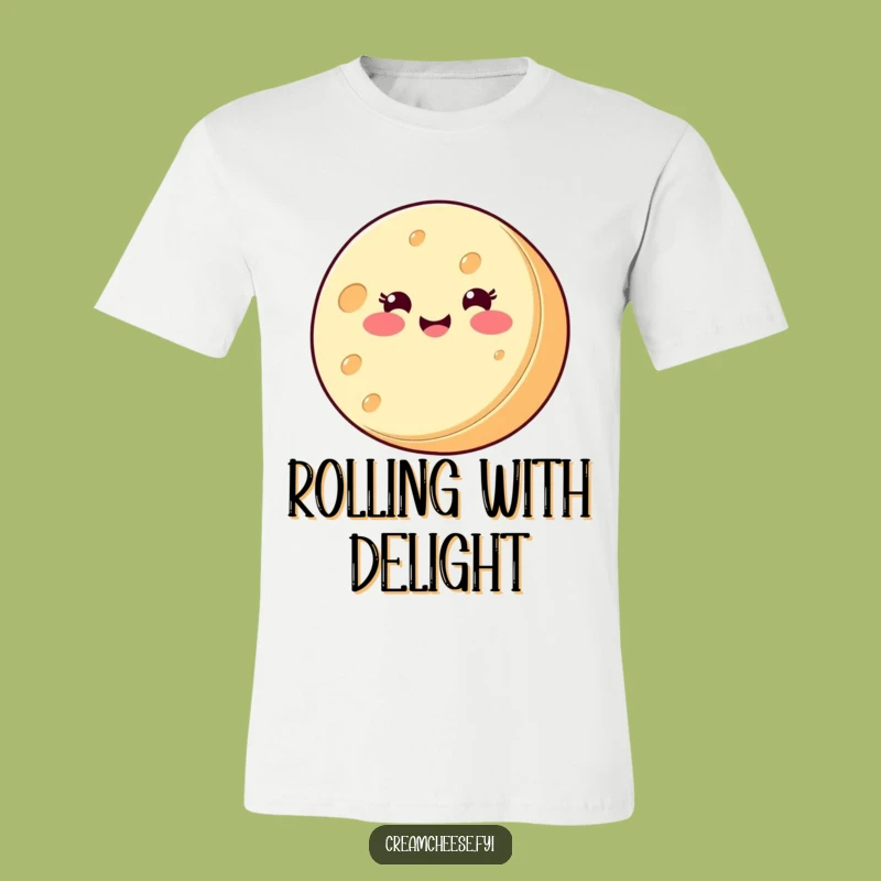 Funny Cream Cheese T-Shirt: Spinning Joy, Hilarious Foodie Gift!