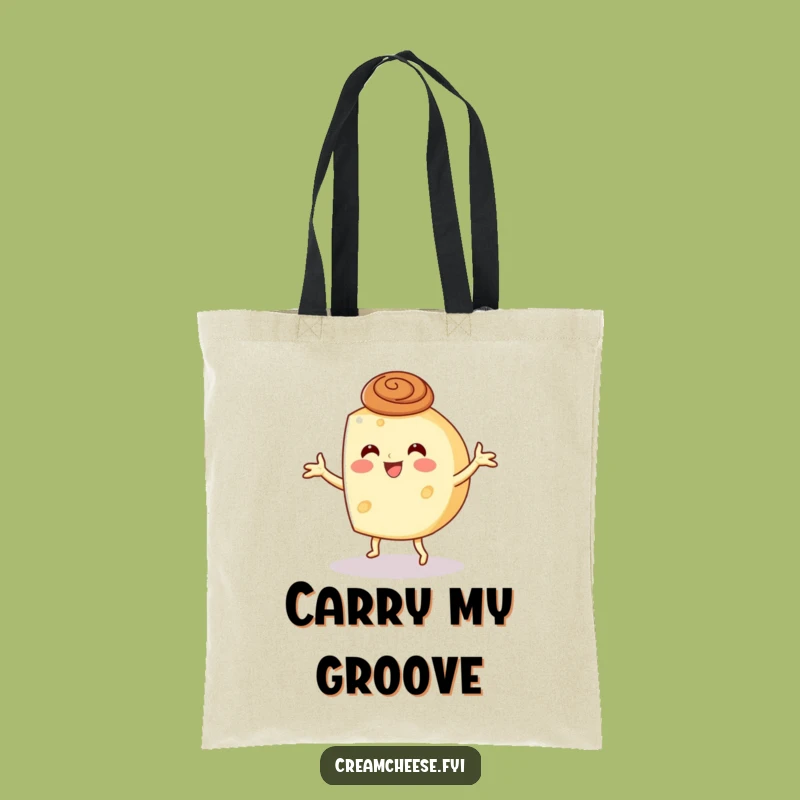 Funny Cream Cheese Dance Tote: Carry Your Moves!
