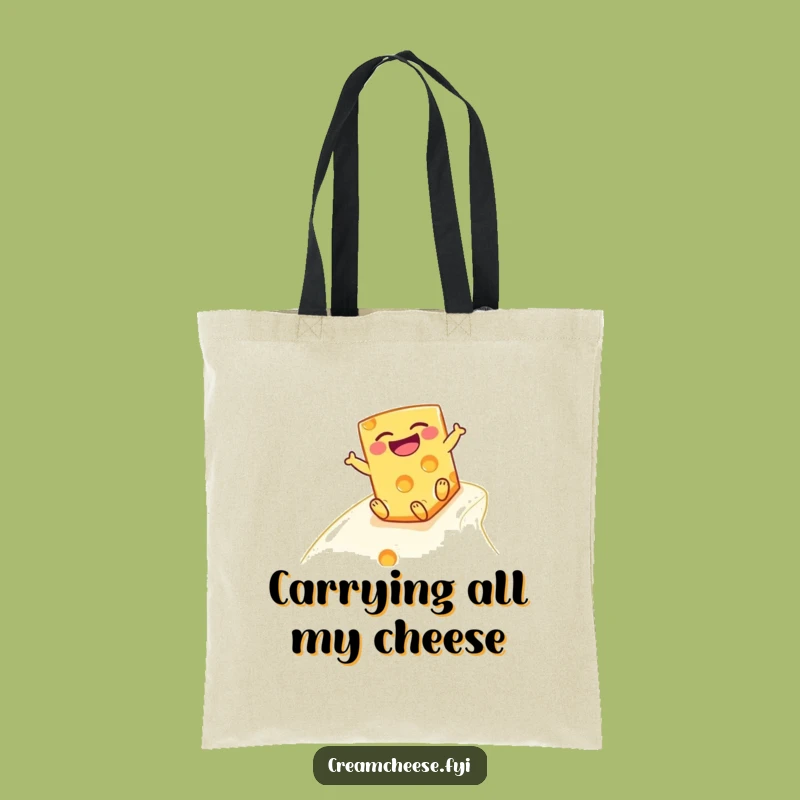 Funny Cheese Block Tote Bag: Hilarious Dairy Shopping Companion