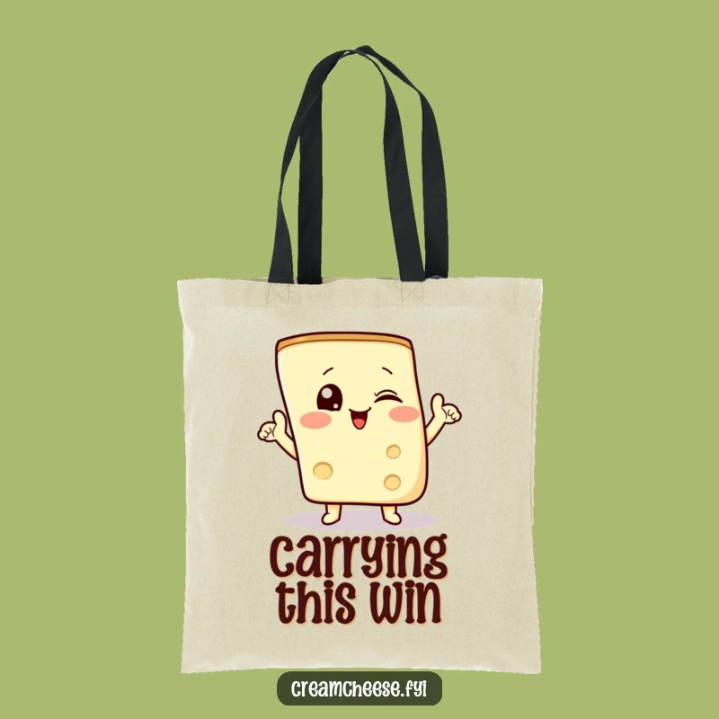 Funny Cream Cheese Tote Bag - A Hilarious Gift for Bagel Lovers