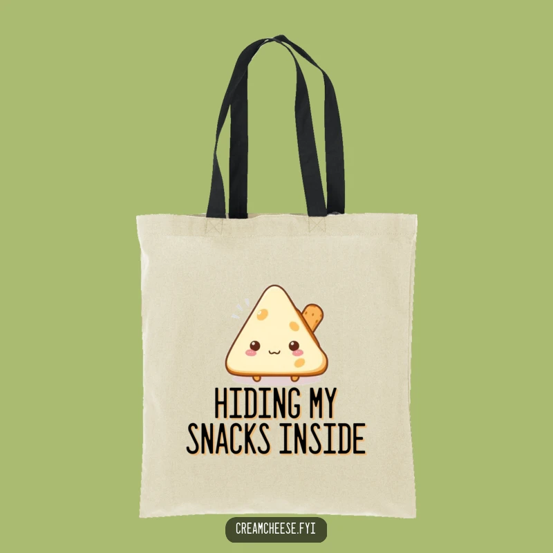 Funny Shy Cream Cheese Tote Bag: Carry Your Essentials with a Wink