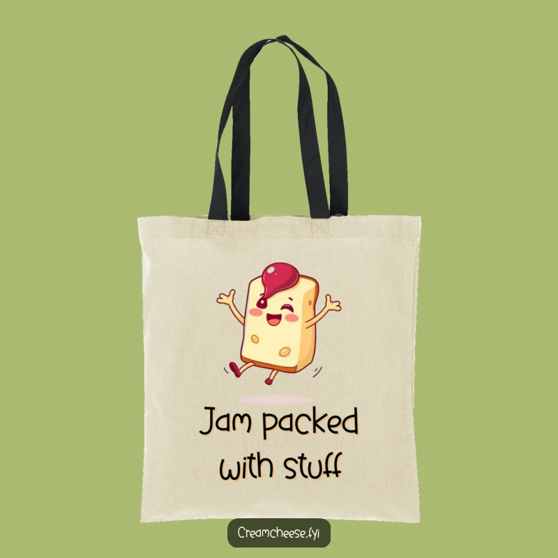 Funny Cream Cheese Cartwheel Tote: Carry Your Joy!
