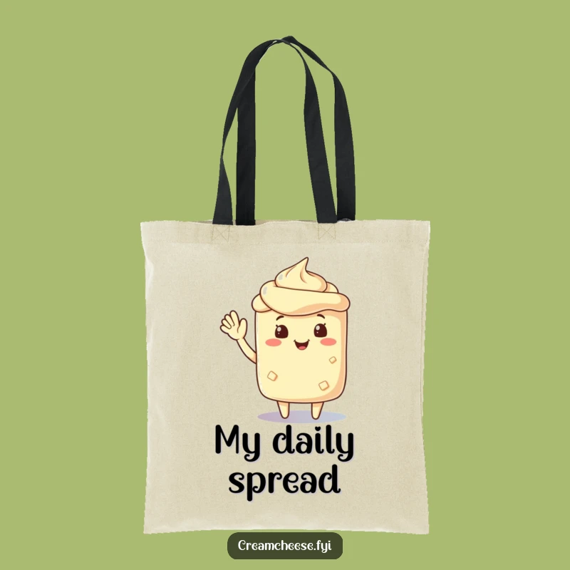 Funny Cream Cheese Tote Bag - Friendly Carryall Funny Gift