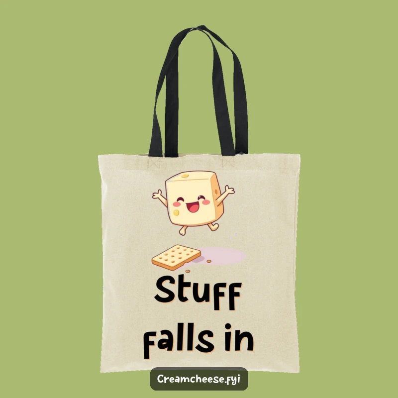 Funny Cream Cheese Leap Tote: Carry Your Victories!